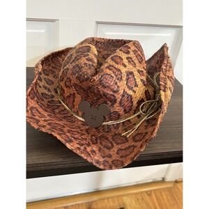 Disney Land Resort Animal Print Straw House Mickey‎ Emblem #84167